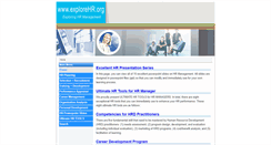 Desktop Screenshot of explorehr.org